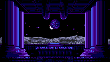 Animated background of the stage Luna Lobby